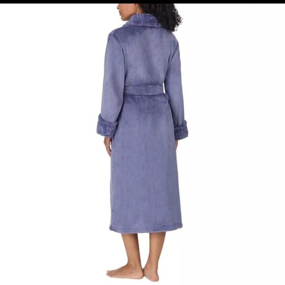 🛍️ BLACK FRIDAY 🛍 NWT 🛍️ CAROLE HOCHMAN WOMEN'S PLUSH SHAWL COLLAR ROBE XS - Picture 6 of 7